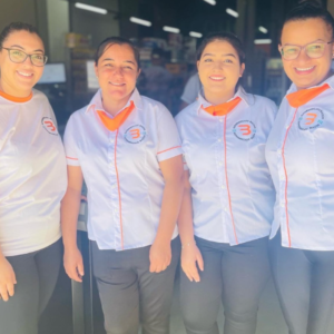 equipe de trabalho com uniformes